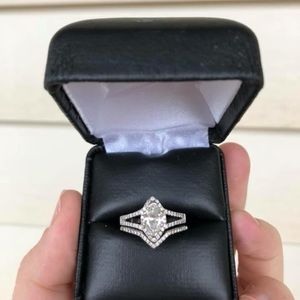 Wedding band and ring